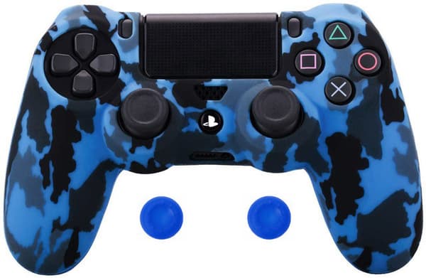 Silikonskal för PS4-kontroller M-PS4-16 blå