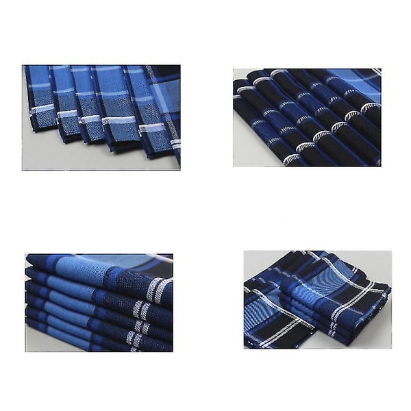 Pure Cotton Mjuka näsdukar för herr i olika färger, paket med 12
