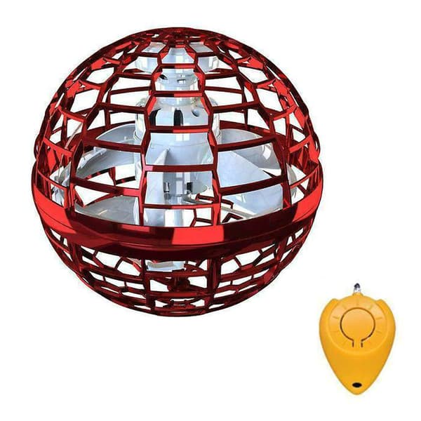 Flying Ball Boomerang Magical Drone Fly Lysende Flying Spinner Legetøj Red