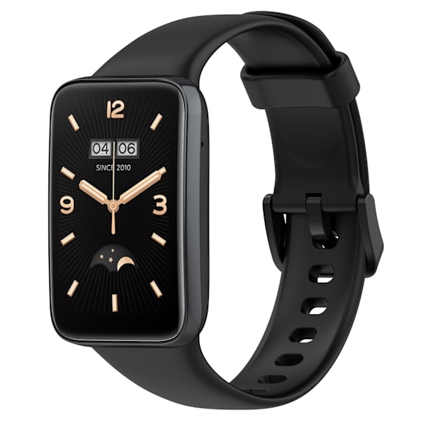Stropp for Xiaomi Band 7 Pro Solid farge silikonstropp (svart)