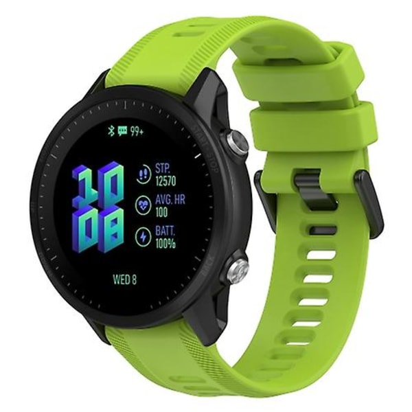 För Garmin Forerunner 955 22mm Silicone Twill Watch Band Limes