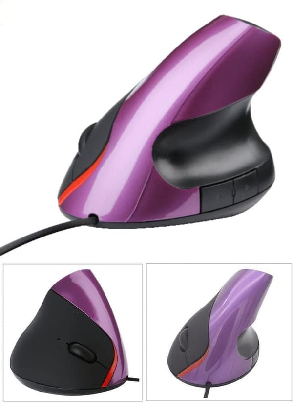 Langallinen USB Ergonominen Pystyhiiri (musta)