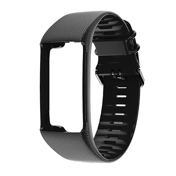 Ersättningsarmband i silikon klockarmband Smart watch kompatibelt - för Polar A360 A370 Black