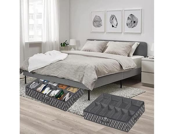 Pakke Stor Kapacitet Sko Organizer Foldbar Under Seng Sko St