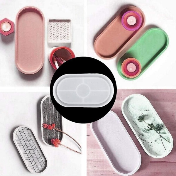 Lanjue Dish Resin Mold Silikonfremstilling Epoxy Mold Clay Coaster Epoxy Resin Mold
