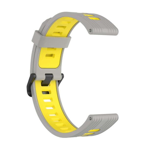Silikonrem for Huawei Watch GT 3 42mm 2 Grey Yellow