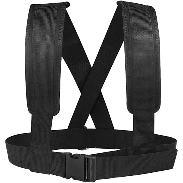Fitness Sled Sele - Vadderad Axelrem - Styrketräning - Wrkut Pull Trainer Utrustning