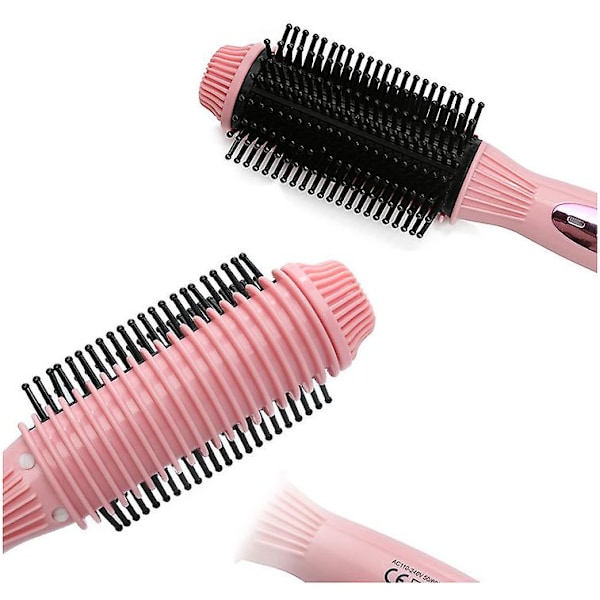 Rett krøllhårbørste kam rett hårkam hårkrøller Pink USA Plug