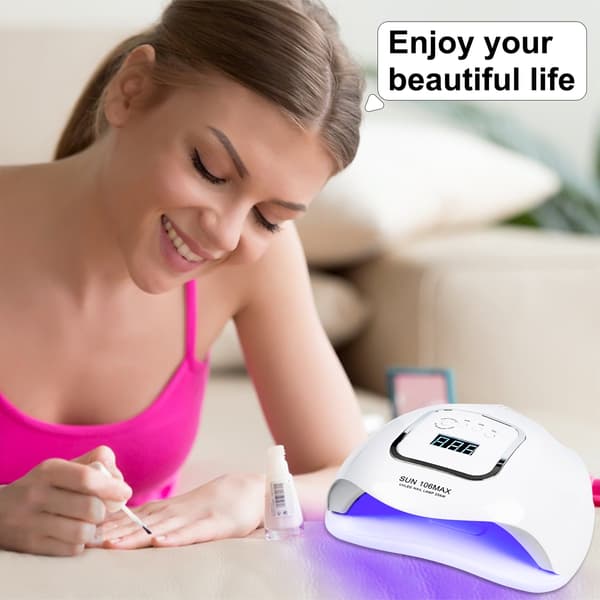UV LED Neglelampe 256W Gel Negle UV Lampe Med Autosensor/4 Timerindstillinger SIURN