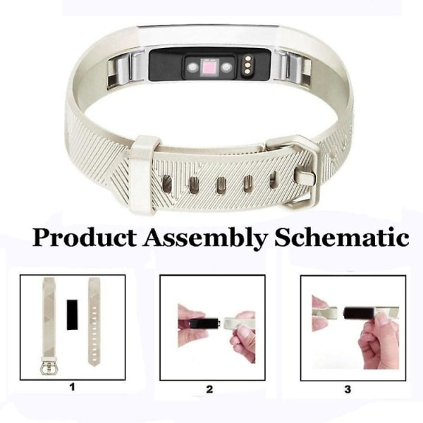 För Fitbit Alta / Alta Hr watch i metall i watch Champagne Gold