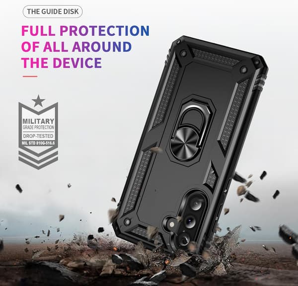 Etui til Samsung Galaxy A56 5G Støtsikkert med stativ, grønn