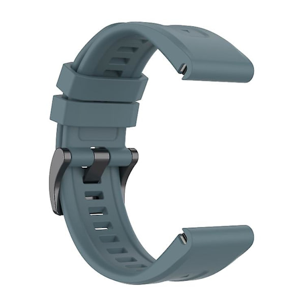 For Garmin Fenix ​​7x hurtigutløsende silikonklokkerem Navy Blue