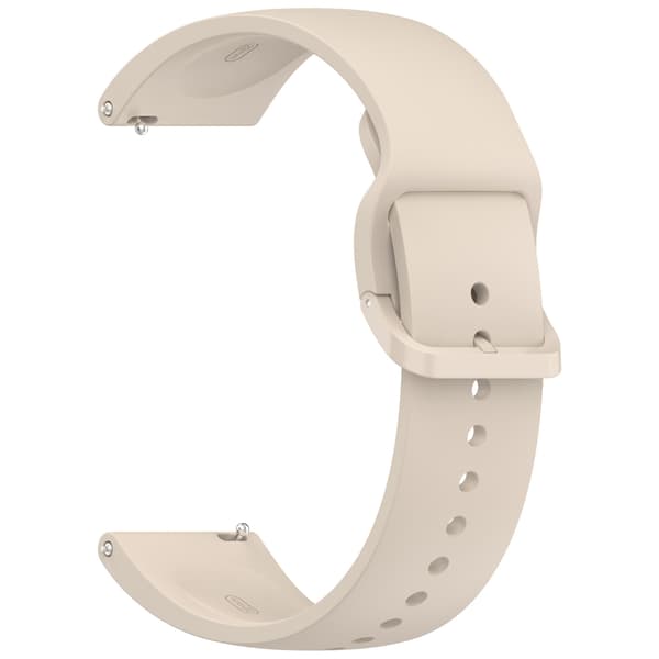 Stropp for Redmi Watch 5 Lite, ensfarget silikonstropp (Beige)