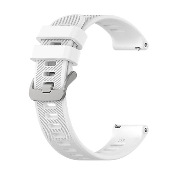 För Garmin Forerunner 158 / 55 Twill Silicone Watch Band White