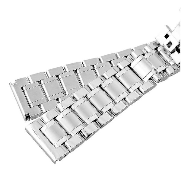 12mm/14mm/15mm/16mm/17mm/18mm/19mm/20mm/21mm/22mm/23mm/24mm/26mm rustfritt stålklokke med flat topp Silver 16mm