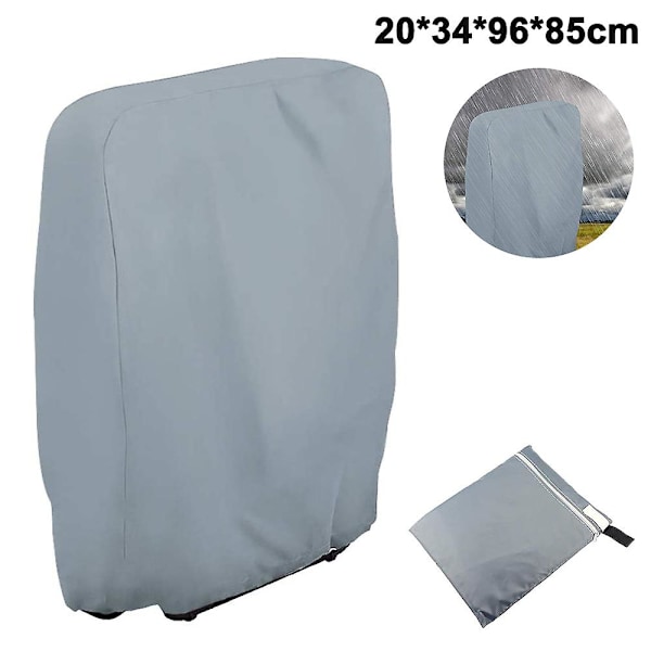 Ulkoilman painovoimaa nollaava taittuva tuolinpäällinen vedenpitävä pölytiivis nurmikon terassin huonekalujen suojukset Kaikki säänkestävät Grey W 71 * H 110cm