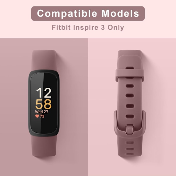 Bløde udskiftningsremme til Fitbit Inspire 3 Fitness Tracker