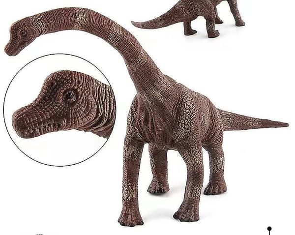 Stor størrelse Jurassic World Simulation Pvc Brontosaurus Brachiosaurus Model Trias Dinosaurus Legetøj Brown Brachiosaurus