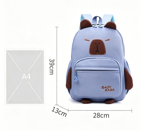 Capybara Studentryggsekk, Lette ryggsekker for barn Blue