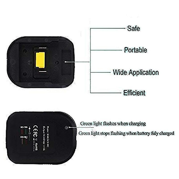 Batteriladdare För Makita 14.4v 18v Batteri Bl1830 Bl1430 Dc18rc Dc18ra Eu Plug 3a 1a Laddare 1A charger