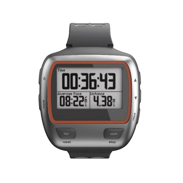 Til Garmin Forerunner 310xt tofarvet silikoneurrem Grey Light Grey