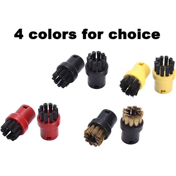 4-pack ersättningsrundborstar för Karcher SC1 SC2 SC3 SC4 SC5 SC7 ångrengörare