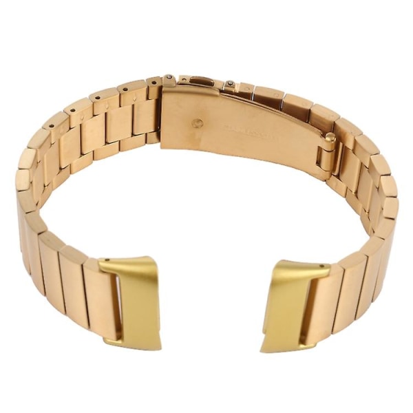 For Fitbit Charge 5 Klokkebånd i stål med én perle Gold