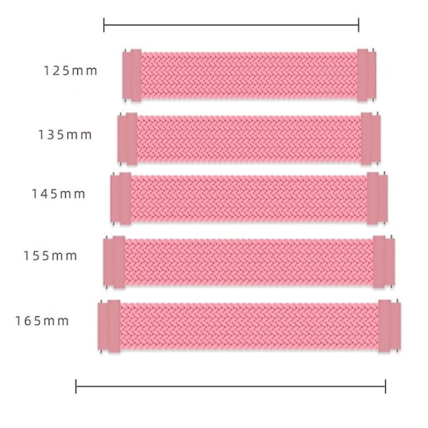 Til Garmin Vivoactive 3 justerbar nylonflettet elasticitetsurrem Rainbow