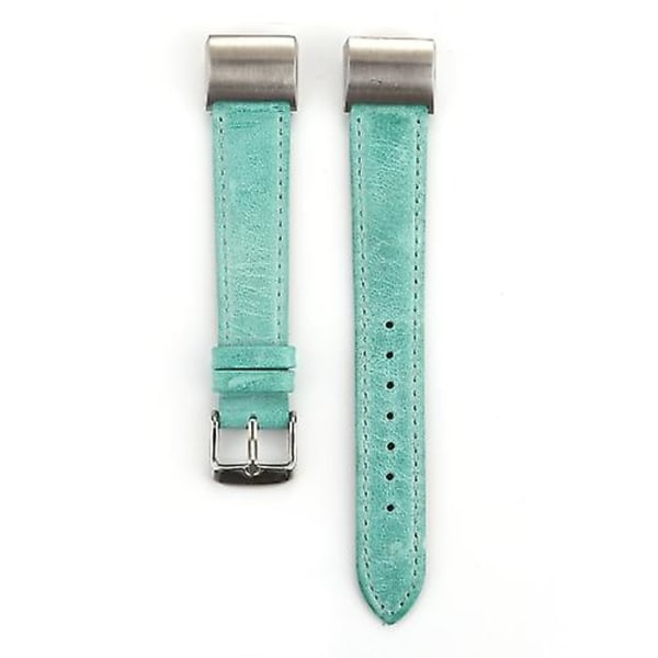 For Fitbit Charge 2 Fresh Style Leather Watch Band Green