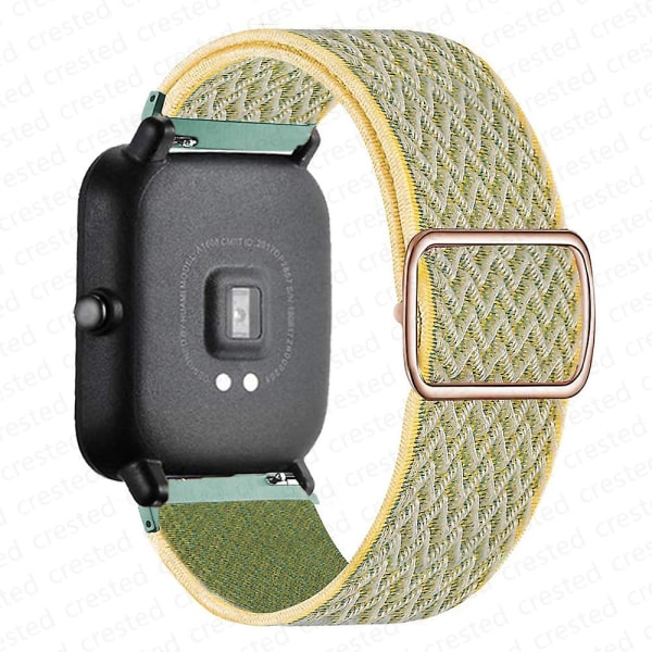 20 mm/22 mm bånd for Amazfit Gts 4//2/2e/3/gts2 Mini/gtr 4/3/pro/gtr2/47 mm/stratos Nylon elastisk klokkearmbånd Amazfit bipsrem Sunshine 20mm