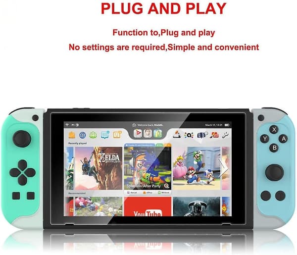 Trådløs controller til Nintendo Switch Joy-med par af Bluetooth Gamepad Joypad Joystick-erstatning til Nintendo Switch Joy Pad med Turbo Gyro Axi