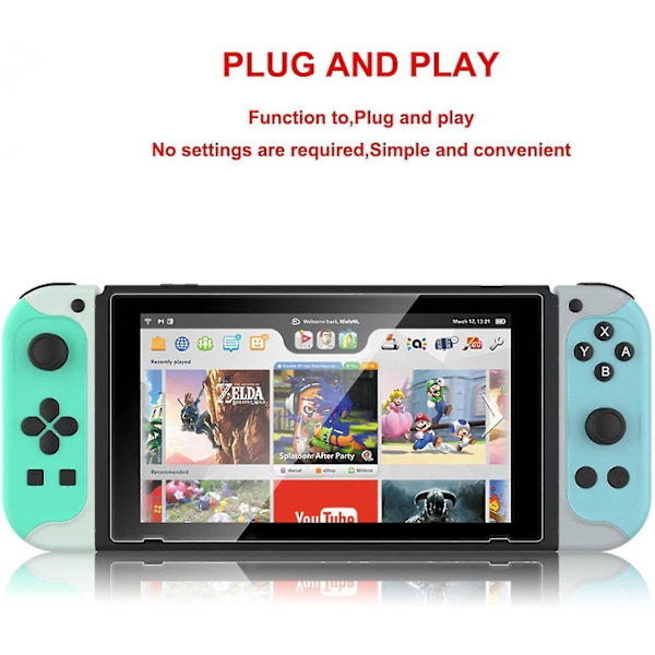 Trådlös handkontroll för Nintendo Switch Joy-med par av Bluetooth Gamepad Joypad Joystick ersättning för Nintendo Switch Joy Pad med Turbo Gyro Axi