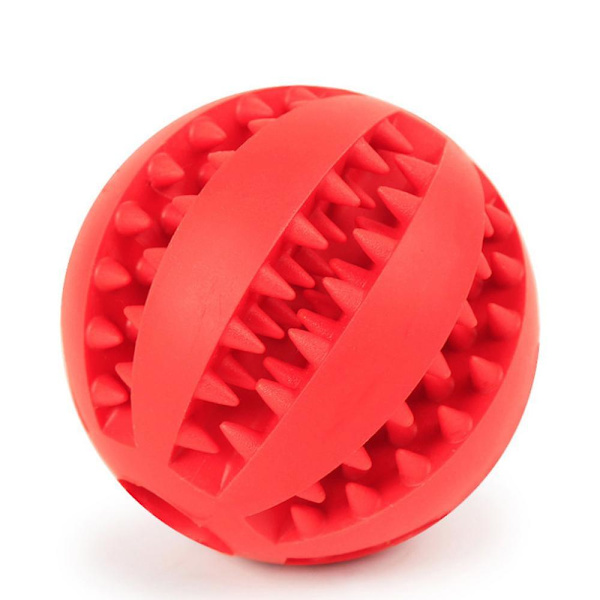Koiran kumipallon interaktiiviset lelut Superelastiset koiranpuruhampaiden puhdistusvälipalat lemmikkitarvikkeet Red S   Diameter 5CM