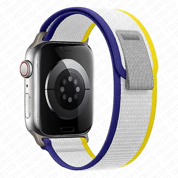 Ranneke Apple Watch Ranneke 49mm 44mm 40mm 45mm 41mm 42mm 38mm Correa Nylon Trail Loop Rannekoru Iwatch Ultra Series 7 6 5 3 Se 8 Yellow-d blue 38 40 41mm