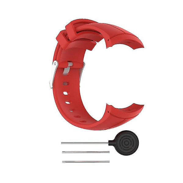 Armband för Suunto Spartan Ultra Silicone Smart Watch Band Anti-Scratch repsband Red