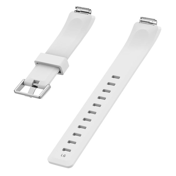 Til Fitbit Inspire / Inspire Hr Glossy Surface Silicone Watch Band White