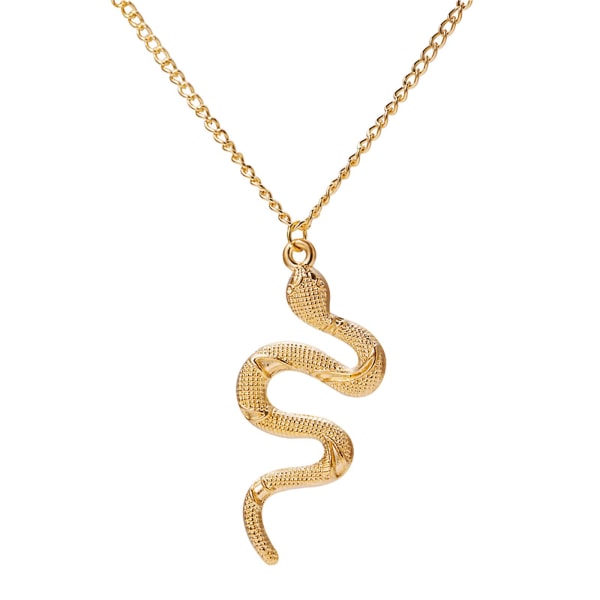 Guld Snake Halskæde Sølv Snake Pendant Halskæde Lagdelt Snake Halskæde 1