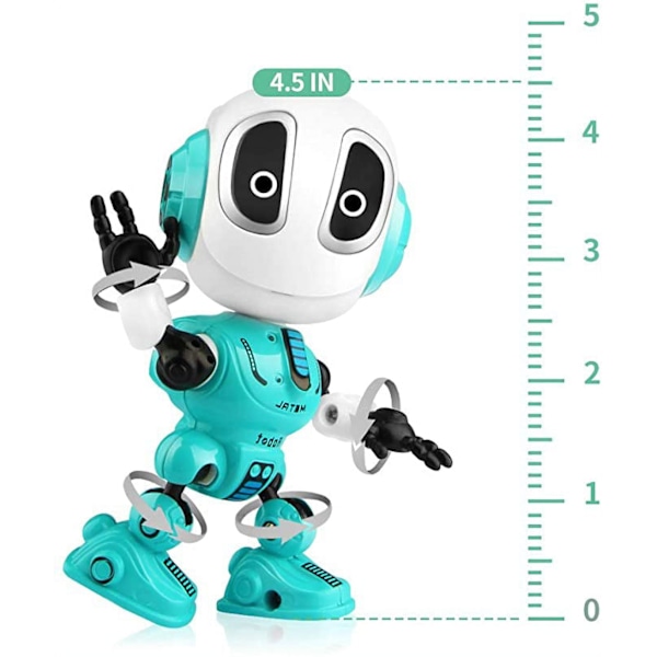 Talende robotleketøy - Mini interaktivt opptaksrobot for barn blå