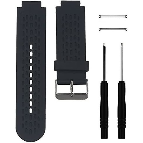 Blød silikone erstatningsurrem til Garmin Approach S2 / S4 Black
