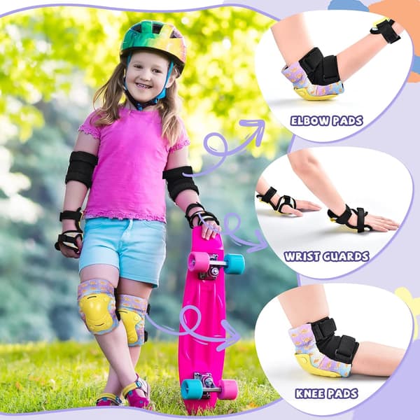 Knäskydd för barn 2-8 år Skyddsutrustning för barn med armbågsskydd