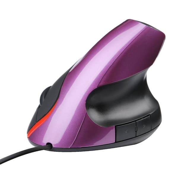Usb Kablet Ergonomisk Vertikal Mus (lilla)