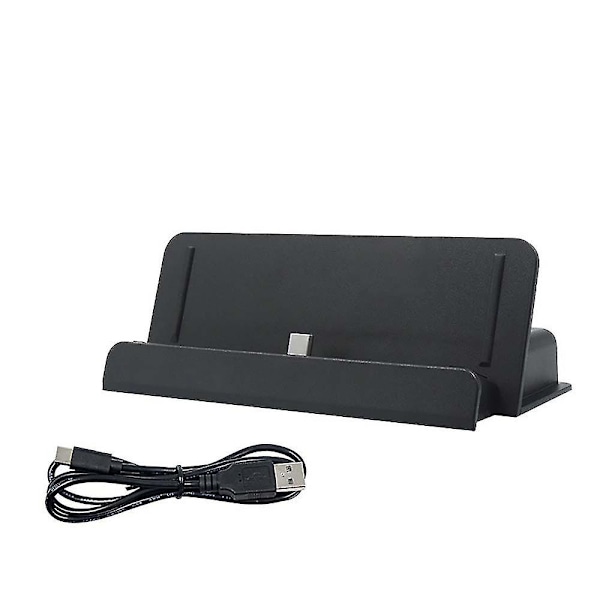 Hurtigoplader ladestationsstativ med type-c base til Nintendo Switch Lite Black