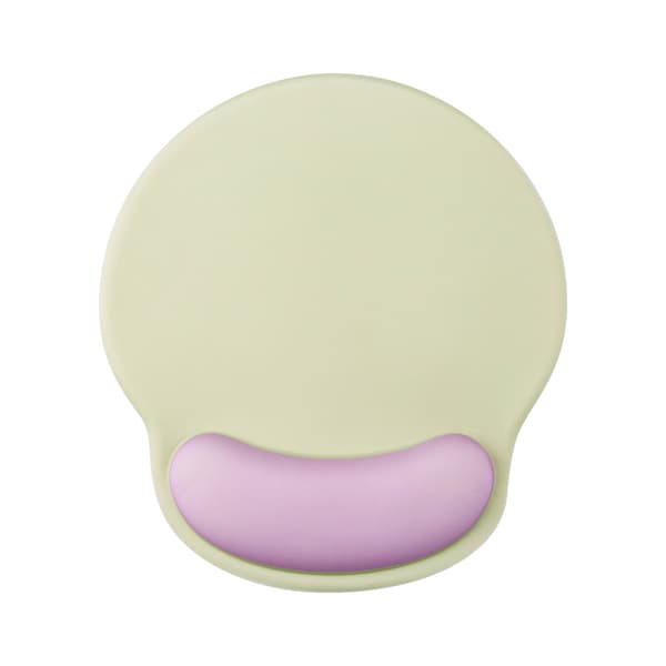 Ergonomisk musematte med gel håndleddsstøtte (grønn lilla)