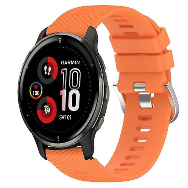 För Garmin Venu 2 Plus 20 mm enfärgad mjukt watch Orange