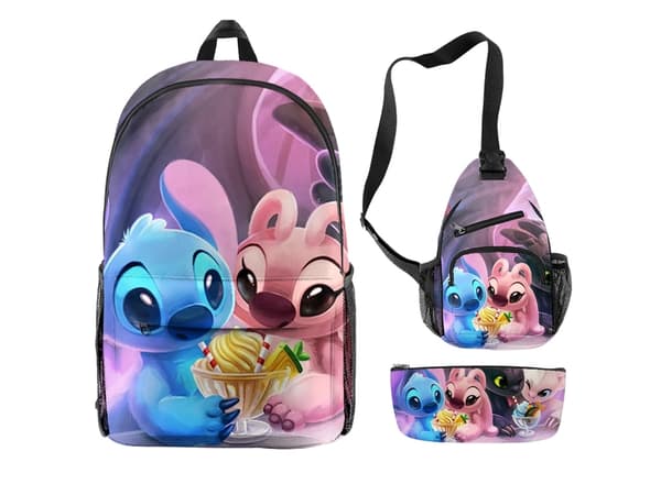 Stitch kolmiosainen opiskelijareppu19