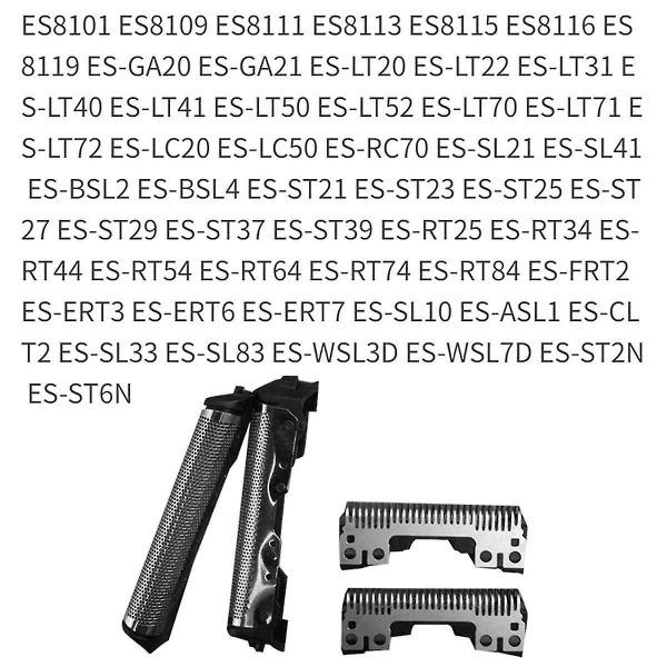 Vaihtosähköparranajokoneen terät parranajokoneeseen ES8113 ES8115 ES8116 ES-GA20 WSL7 FRT2 ST29 ST2N ES-FRT2 Kalvopääverkko