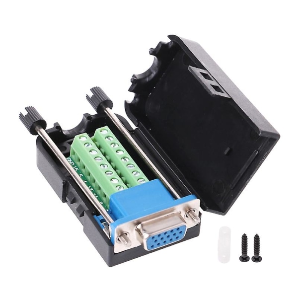 D-sub Db15 Vga Hunn Han Plug Breakout Terminaler Skrue Type Diy Connector Female