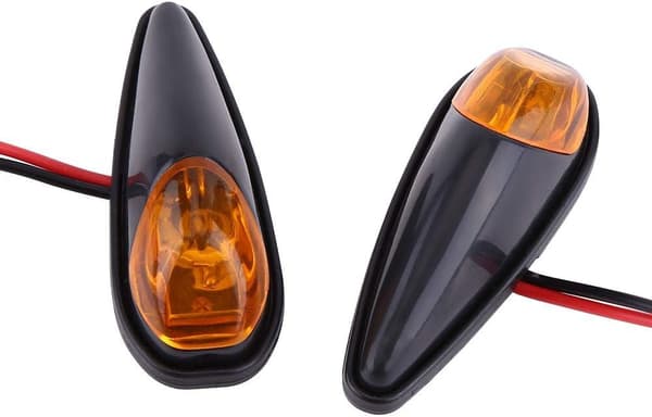 LED Motorcykel Flush Mount Blinklys (Ravn)