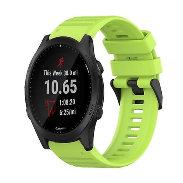 Garmin Forerunner 945 22 mm vaakasuora pintakuvioinen watch irrotustyökalulla Lime Green