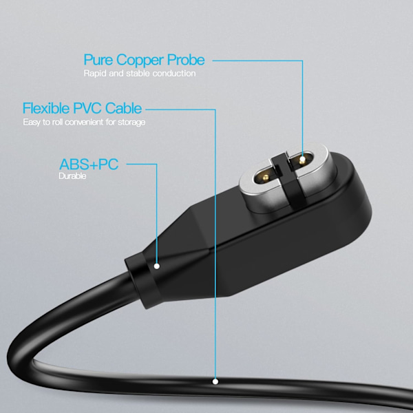 Laddare för Aftershokz Aeropex AS800 Shokz Openrun Pro Openrun Mini USB-laddningskabel
